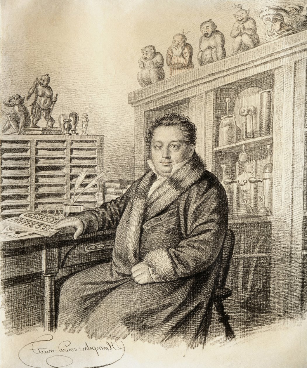 Portrét barona Paula Ludwiga Schillinga von Cannstatt 1786-1837, před rokem 1822. od Carl von Hampeln