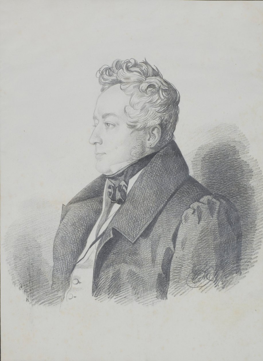 Portrét hraběte Alexandra Dmitrieviče Olsufjeva 1790-1853, po roce 1832. od Carl von Hampeln