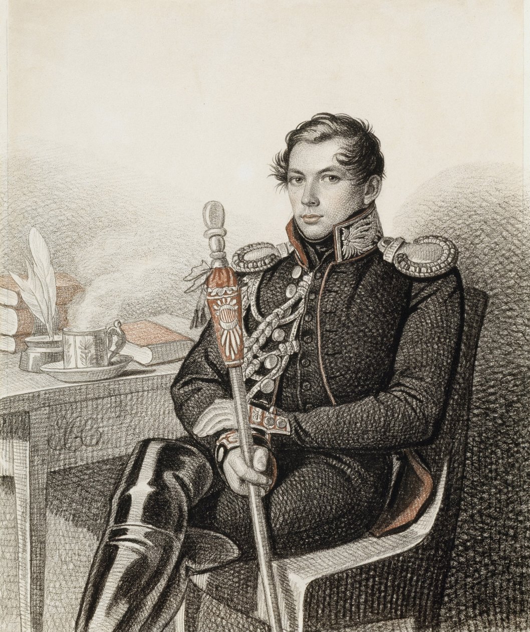 Portrét hraběte Petra Petroviče Konovnitsyna 1803-1830, 1822-1823. od Carl von Hampeln