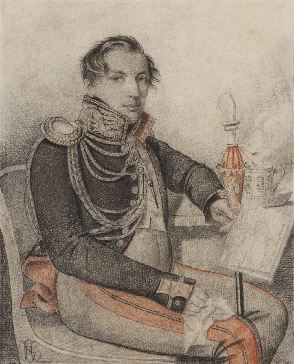 Portrét hraběte Petra Petroviče Konovnitsyna 1803-1830, počátek 20. let 19. století. od Carl von Hampeln