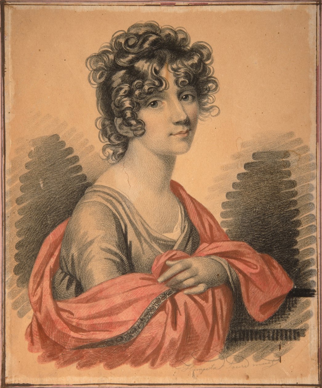 Portrét hraběnky Varvary Ivanovny Golitsyny -1804, rozené Shipové, 20. léta 19. století od Carl von Hampeln