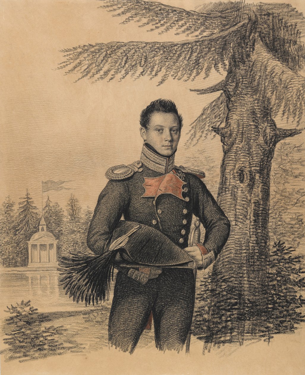 Portrét Fjodora Ivanoviče Dolgopolova 1792-1856, 20. léta 19. století. od Carl von Hampeln