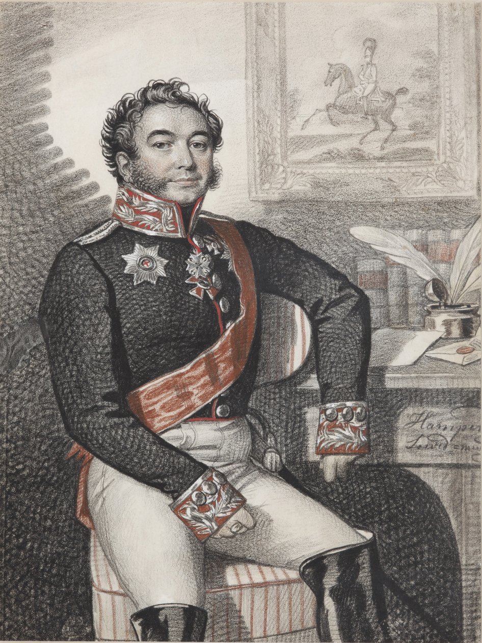Portrét Fjodora Petroviče Opočinina 1779-1852, 1826. od Carl von Hampeln