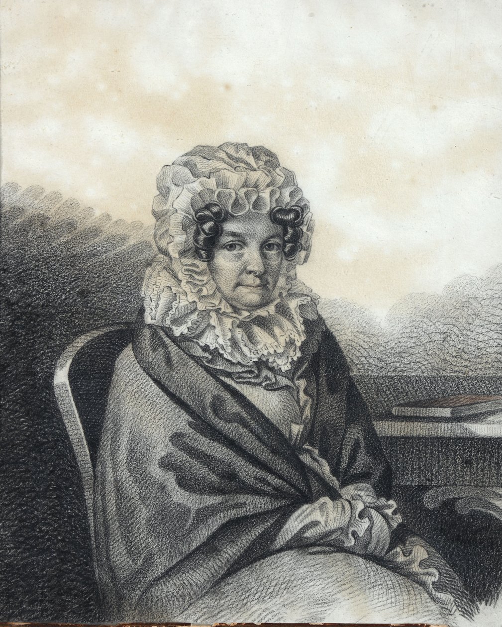 Portrét Kleopatry Petrovna Nashchokiny 1767-1828, rozené Nelidové, 20. léta 19. století. od Carl von Hampeln