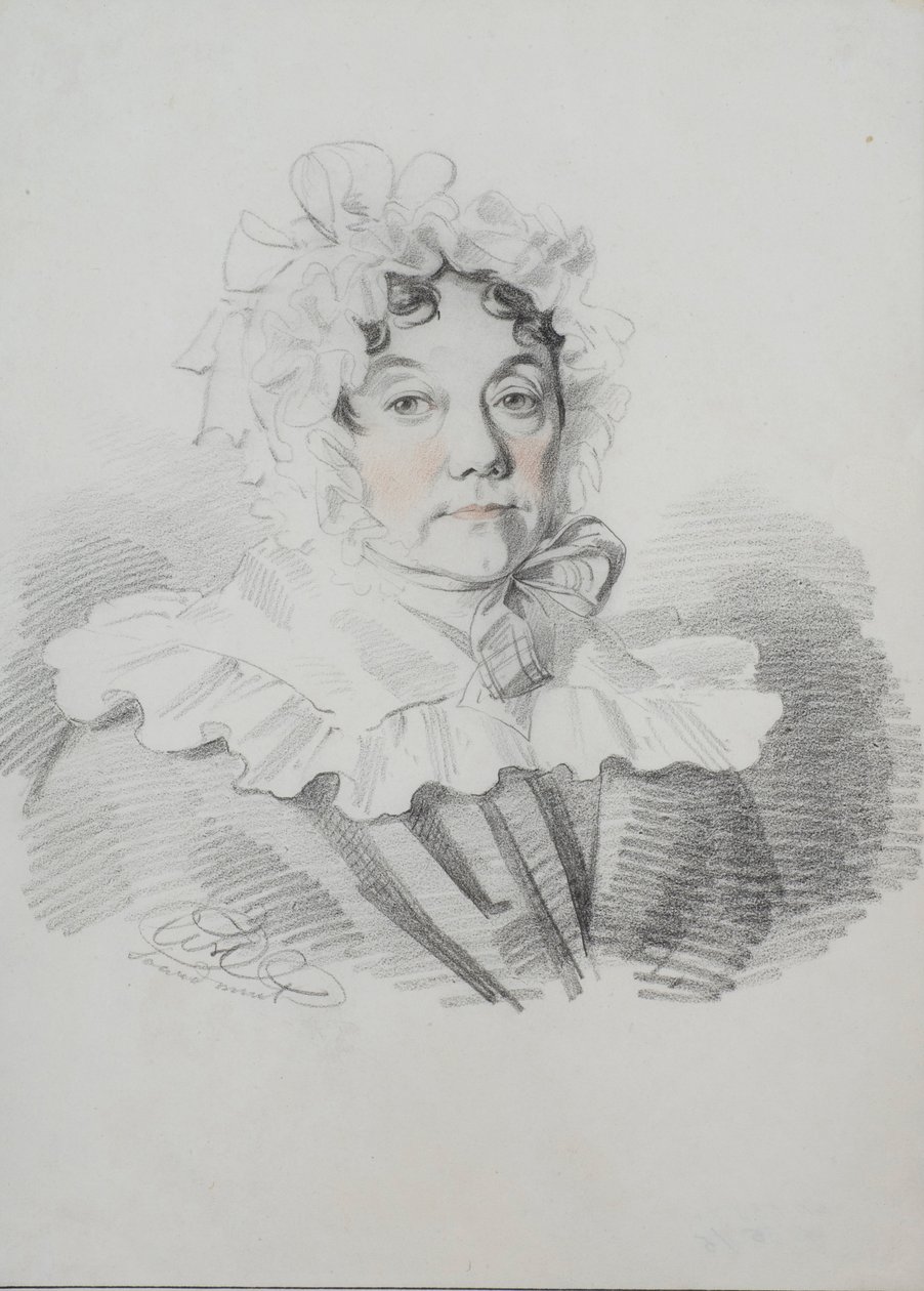 Portrét Marie Ivanovny Rimské-Korsakové, rozené Naumové 1764-1832, 20. léta 19. století. od Carl von Hampeln