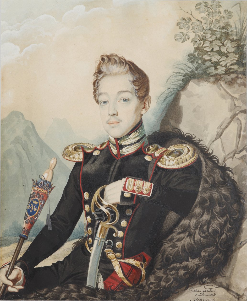 Portrét Vasilije Petroviče Miljukova 1814-1872, 1839. od Carl von Hampeln