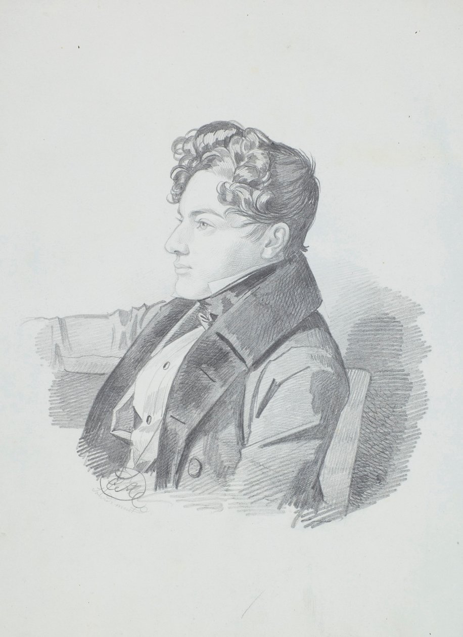 Portrét Vasilije Viktoroviče Kochubeje 1812-1850, c. 1832. od Carl von Hampeln