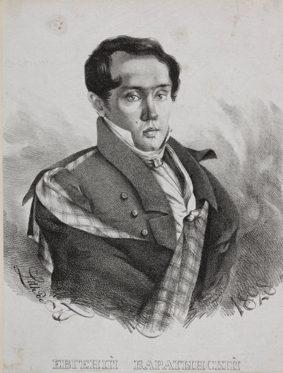 Portrét básníka Jevgenije Abramoviče Baratynského 1800-1844, 1828. od Carl von Hampeln