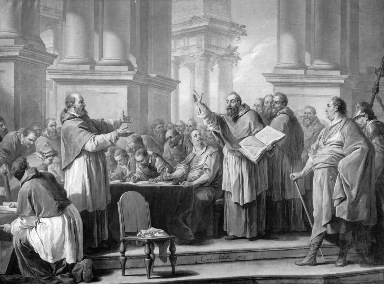 Setkání sv. Augustina a donatistů od Carle van Loo
