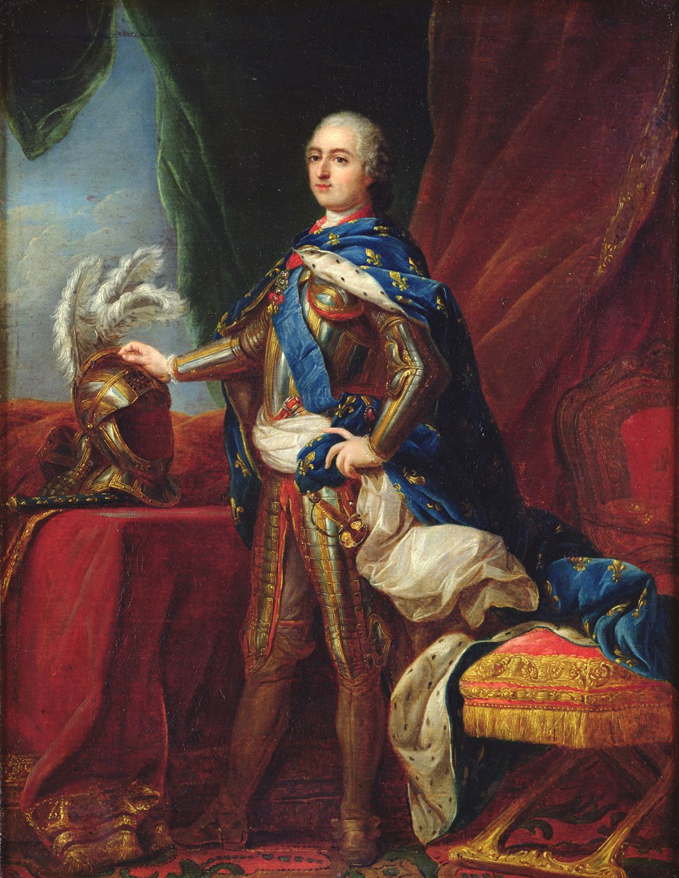 Portrét Ludvíka XV v brnění od Carle van Loo