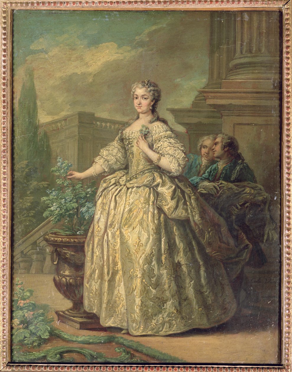 Portrét Marie Leszczynské (1703-68) 1747 (olej na kartě) od Carle van Loo