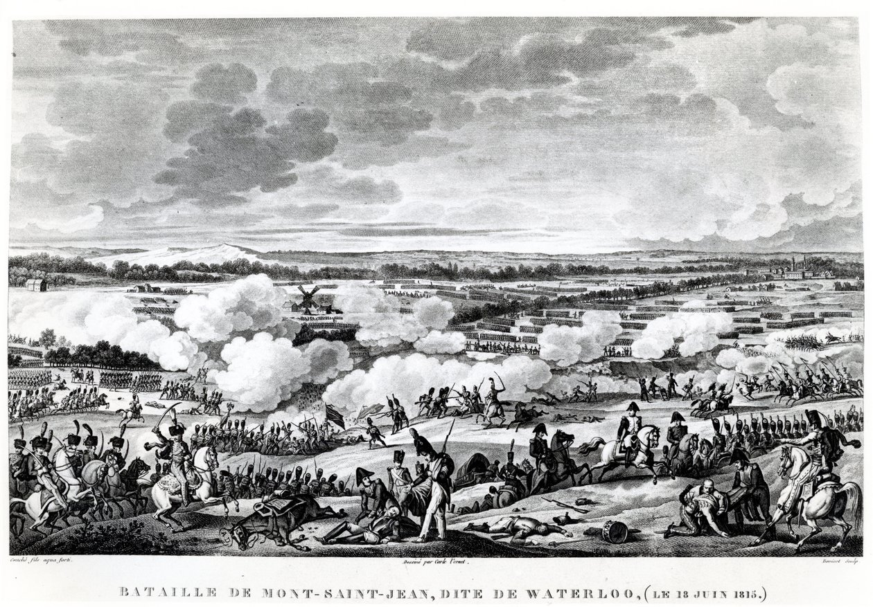 Bitva u Waterloo, 18. června 1815 od Carle Vernet