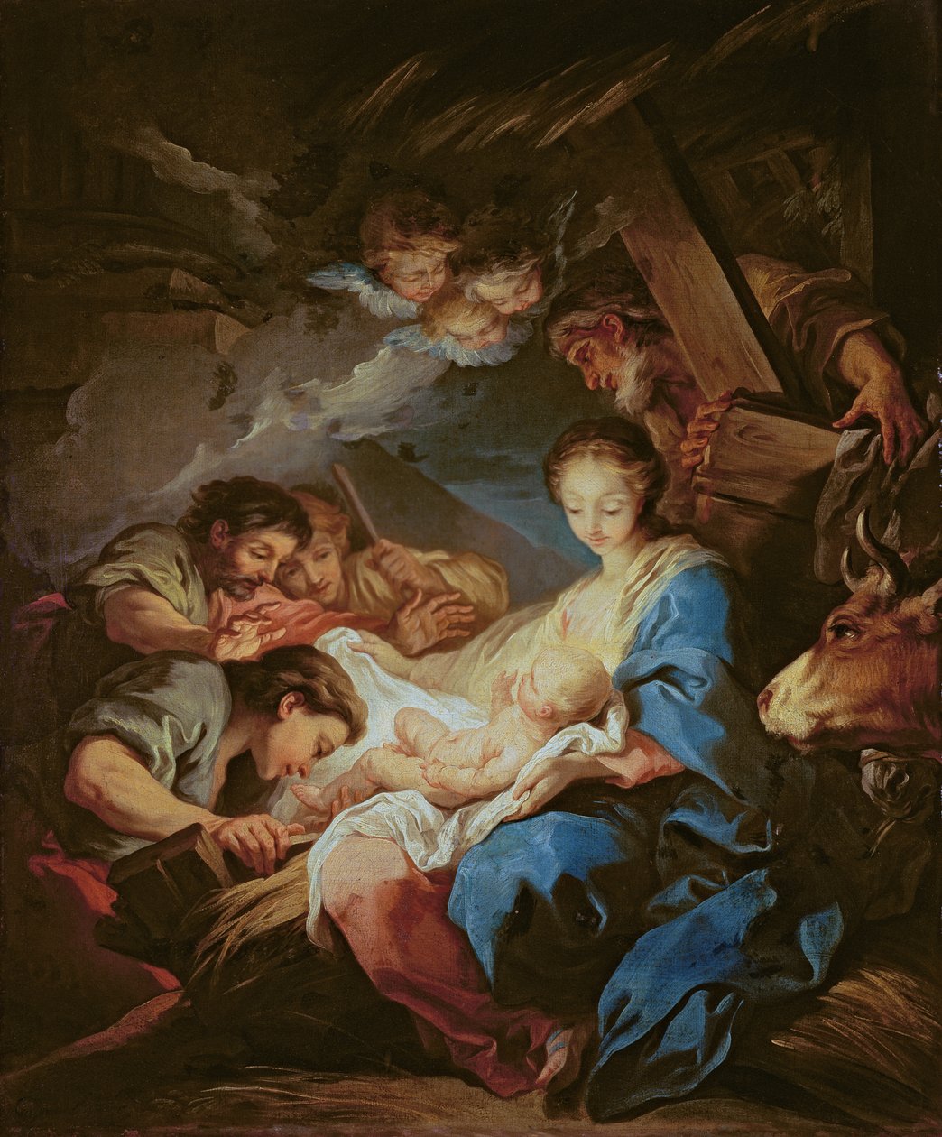 Klanění pastýřů od Carle van Loo