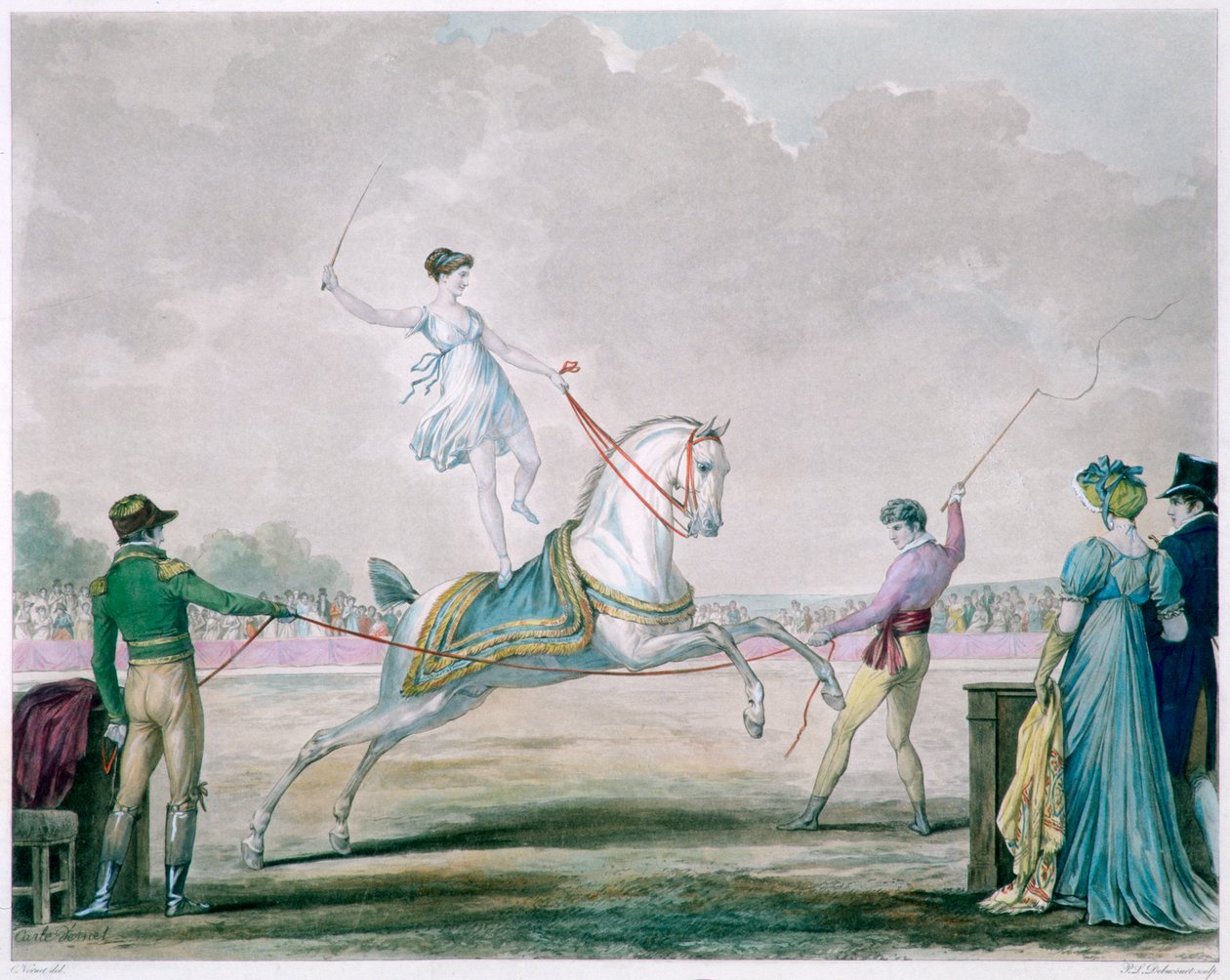 Cvičení cirkusového koně, c1818-1836 od Carle Vernet