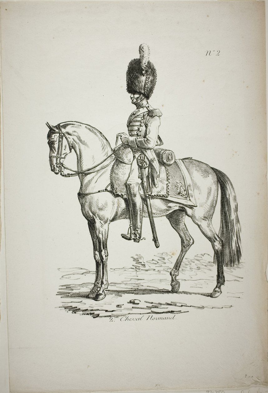Royal Guard, Norman Mounted Soldier and Horse, No. 2 od Carle Vernet