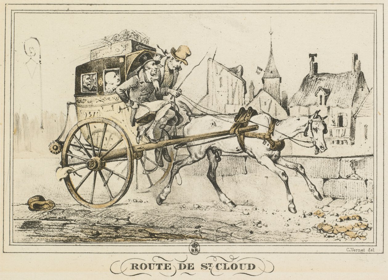 Scény každodenního života, Cesty a cesty: Cesta do Saint-Cloud od Carle Vernet