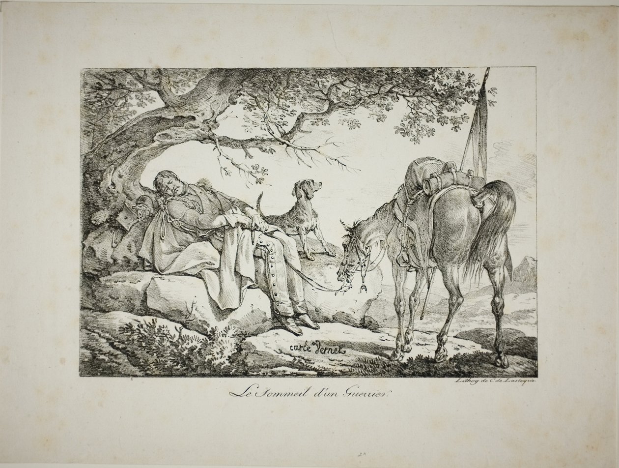 Spící válečník od Carle Vernet