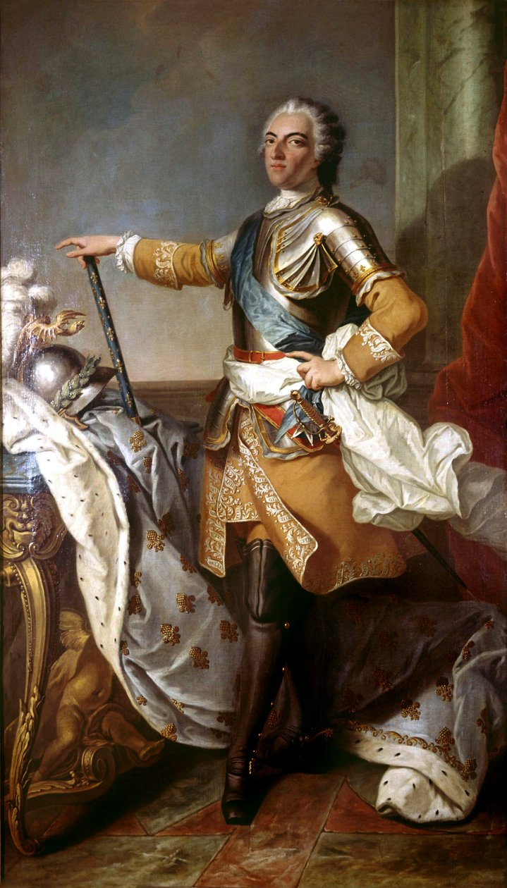 Ludvík XV (1710-1774) francouzský král v letech 1774-1792 od Carle van Loo