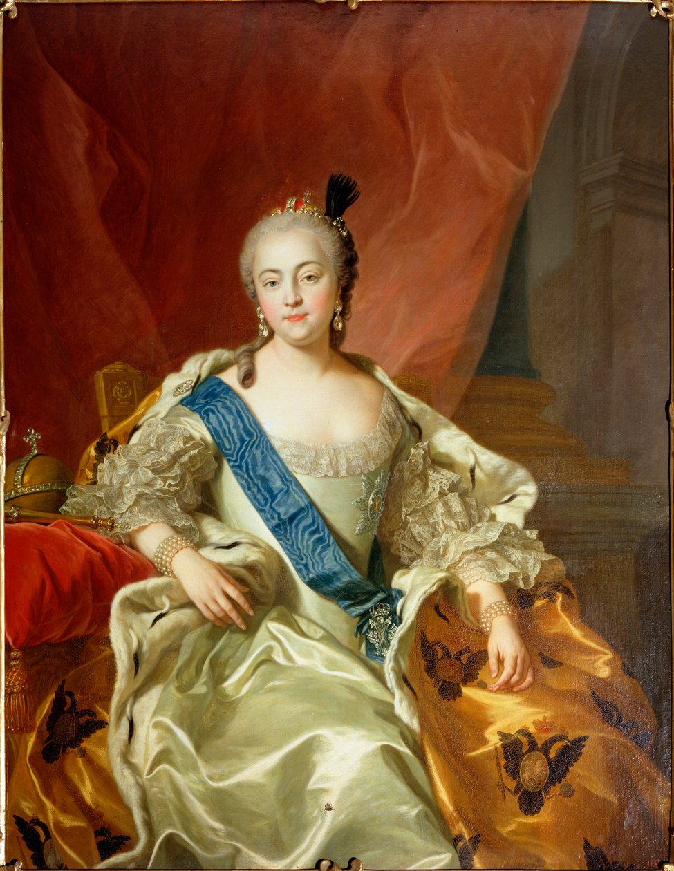 Portrét císařovny Alžběty Petrovny, 1760 od Carle van Loo