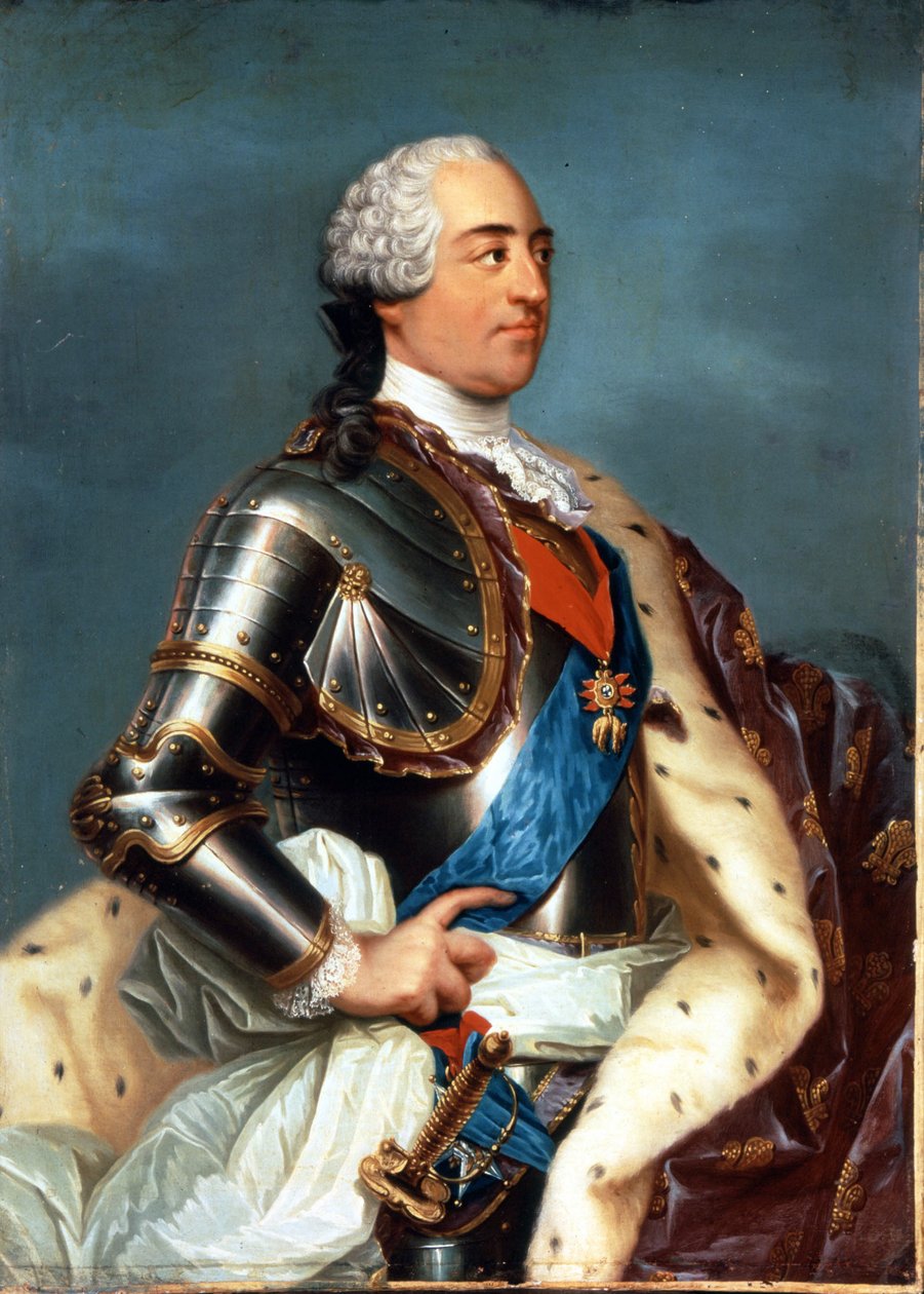 Portrét Ludvíka XV. (1710 - 1774). Obraz Carle Van Loo (1705 - 1765). od Carle van Loo