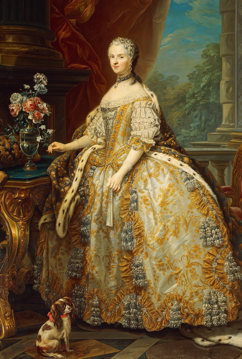 Portrét Marie Leczinské nebo Leszczynské (Trzebnica od Carle van Loo