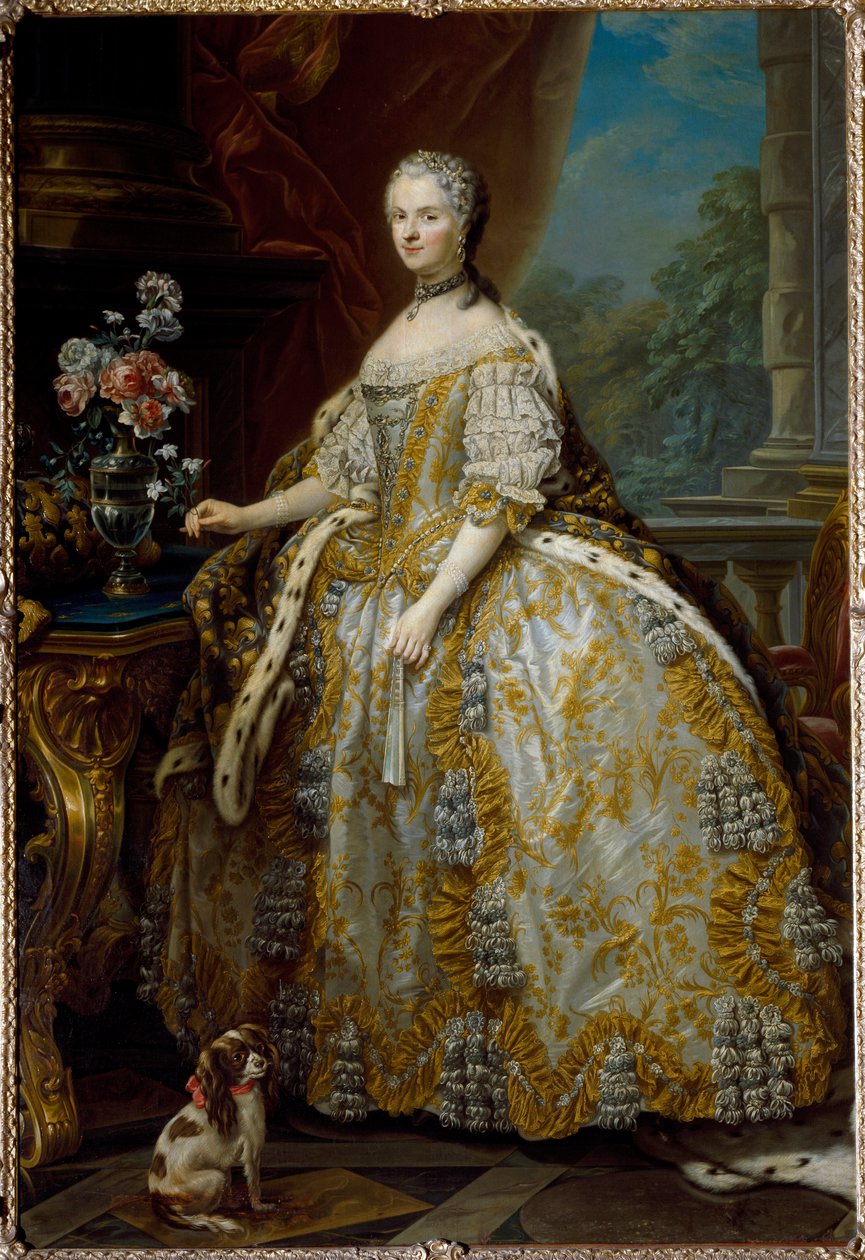 Portrét Marie Leczinské, královny Francie (Leczinska, Lesiczka nebo Leszinka od Carle van Loo