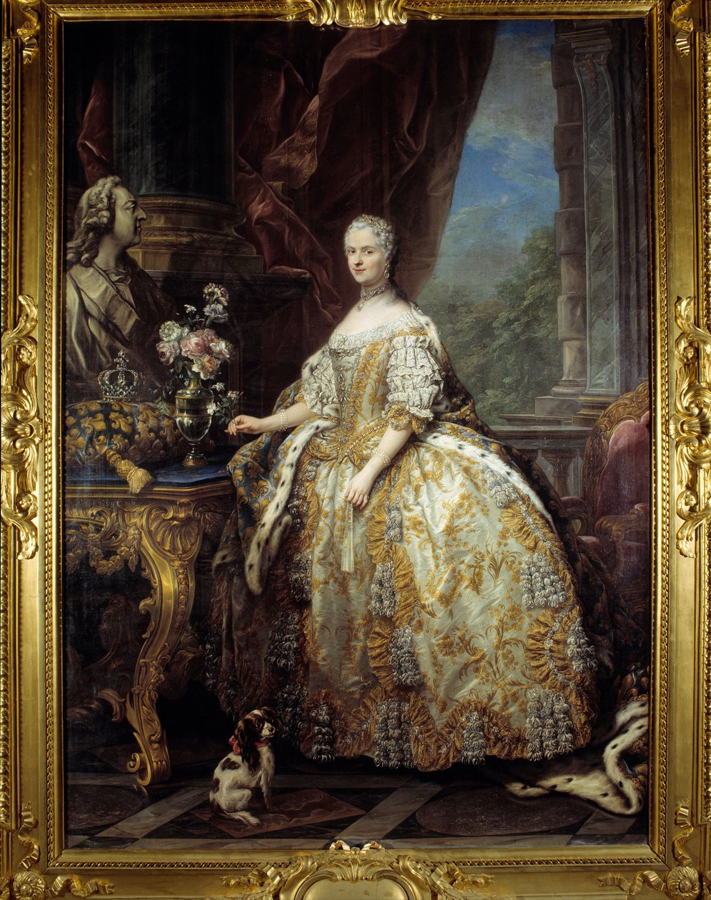 Portrét královny Portrét královny Marie Leczinské, královny Francie od Carle van Loo