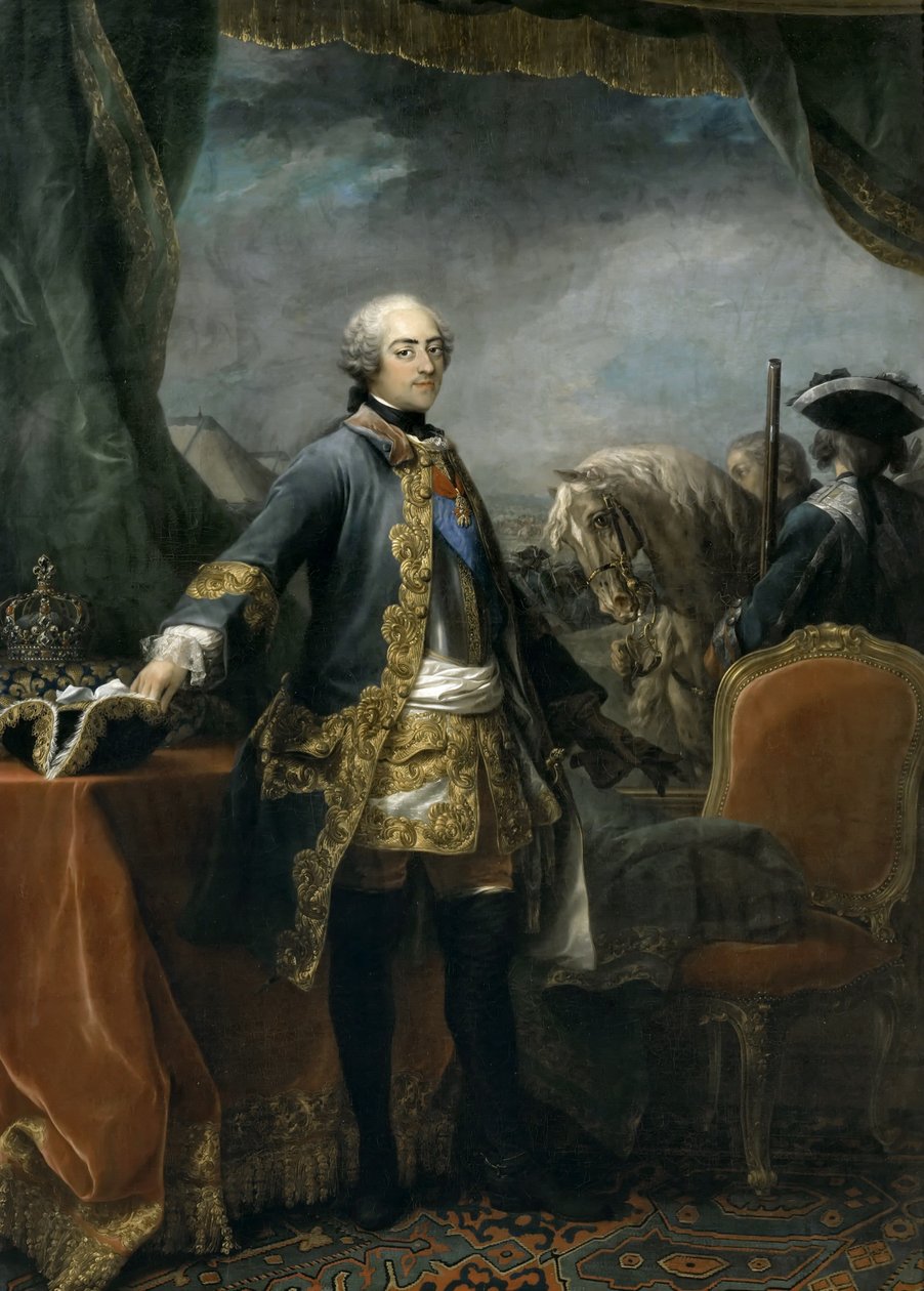 Portrét krále Ludvíka XV 1710-1774 od Carle van Loo