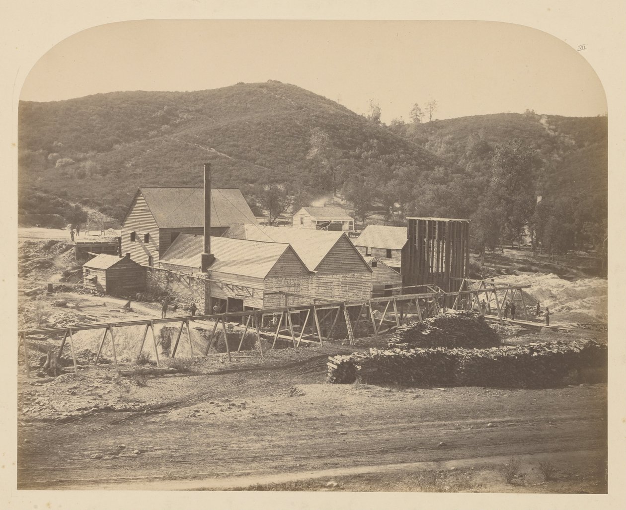 (Mt. Ophir Mill) od Carleton E. Watkins