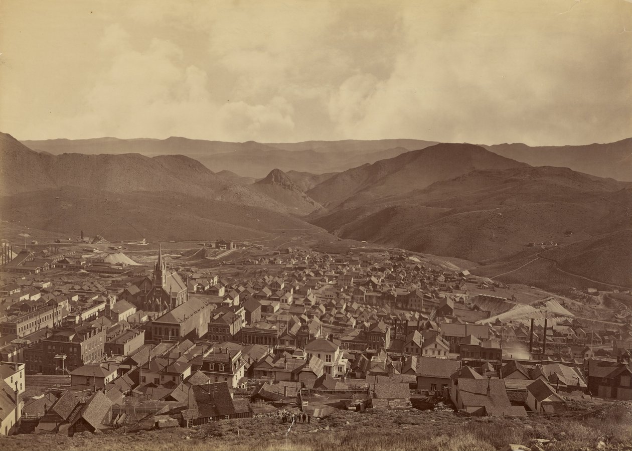 (Virginia City, Nevada) od Carleton E. Watkins