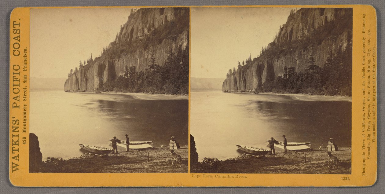 Cape Horn, řeka Columbia od Carleton E. Watkins