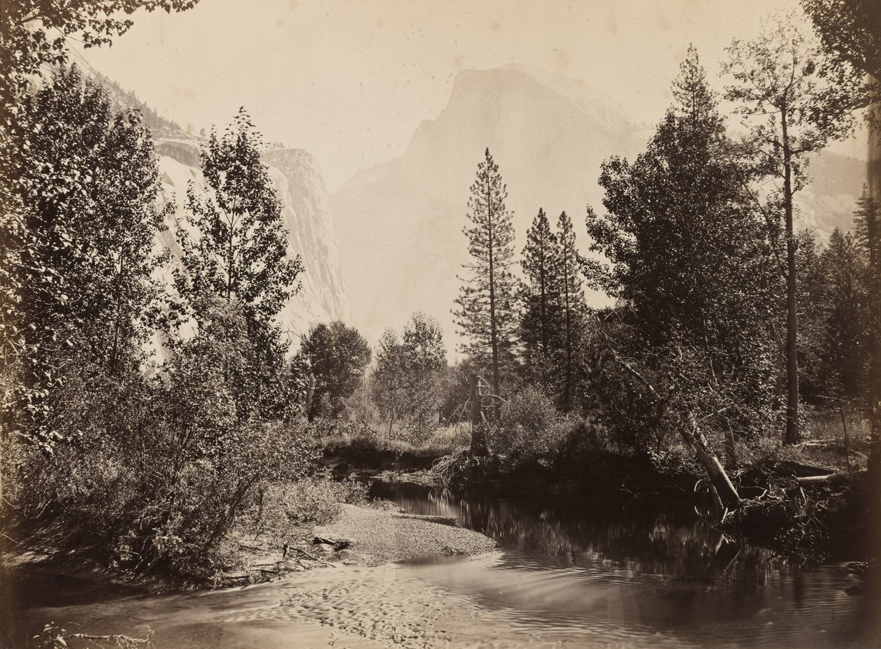 Half Dome, 4967 stop, Yosemite od Carleton E. Watkins