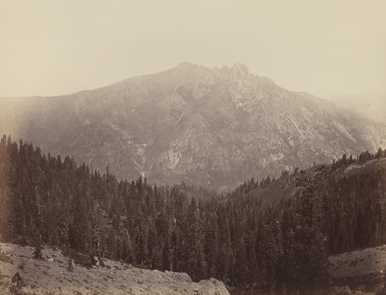 Downeville Butte od Carleton E. Watkins