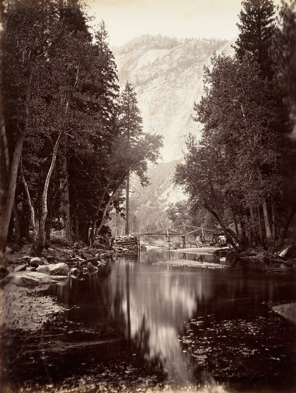 Eagle Point, 4000 stop, Yosemite, ca. 1872, vytištěno ca. 1876. od Carleton E. Watkins.