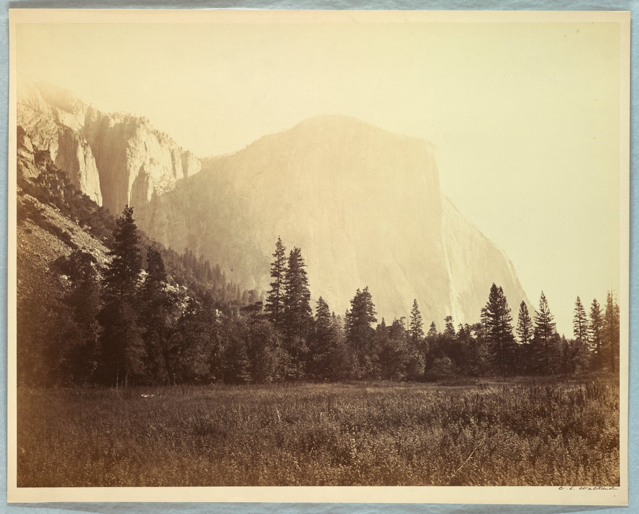 El Capitan, Yosemite od Carleton E. Watkins