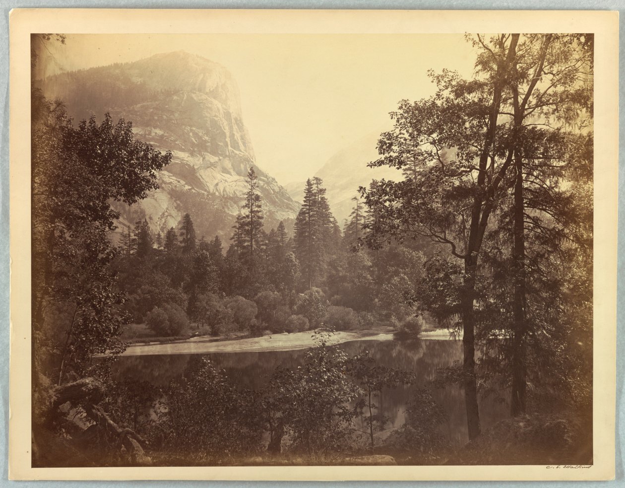 Jezero Ah-Wi-Yah, Yosemite od Carleton E. Watkins