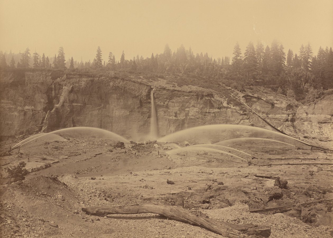 Malakoff Diggins, North Bloomfield, Nevada County od Carleton E. Watkins