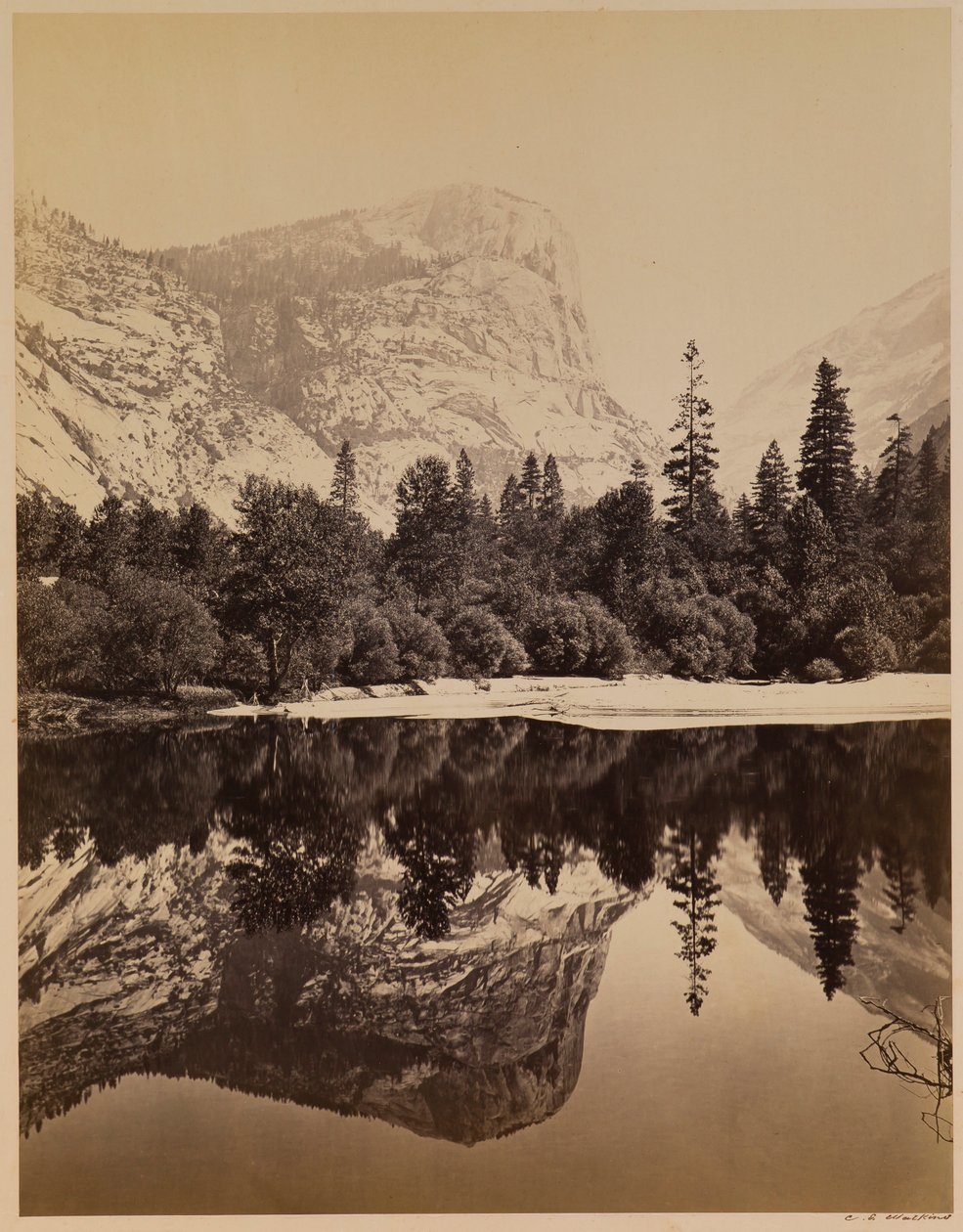 Zrcadlové jezero od Carleton E. Watkins