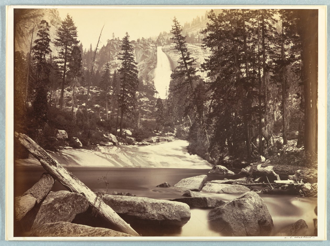 Nevada Fall, Yosemite od Carleton E. Watkins