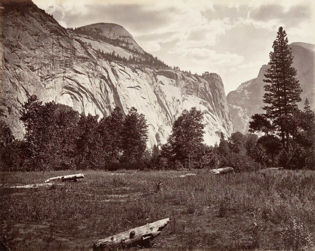 North Dome, 3 725 stop, Yosemite, ca. 1872, vytištěno ca. 1876. od Carleton E. Watkins.