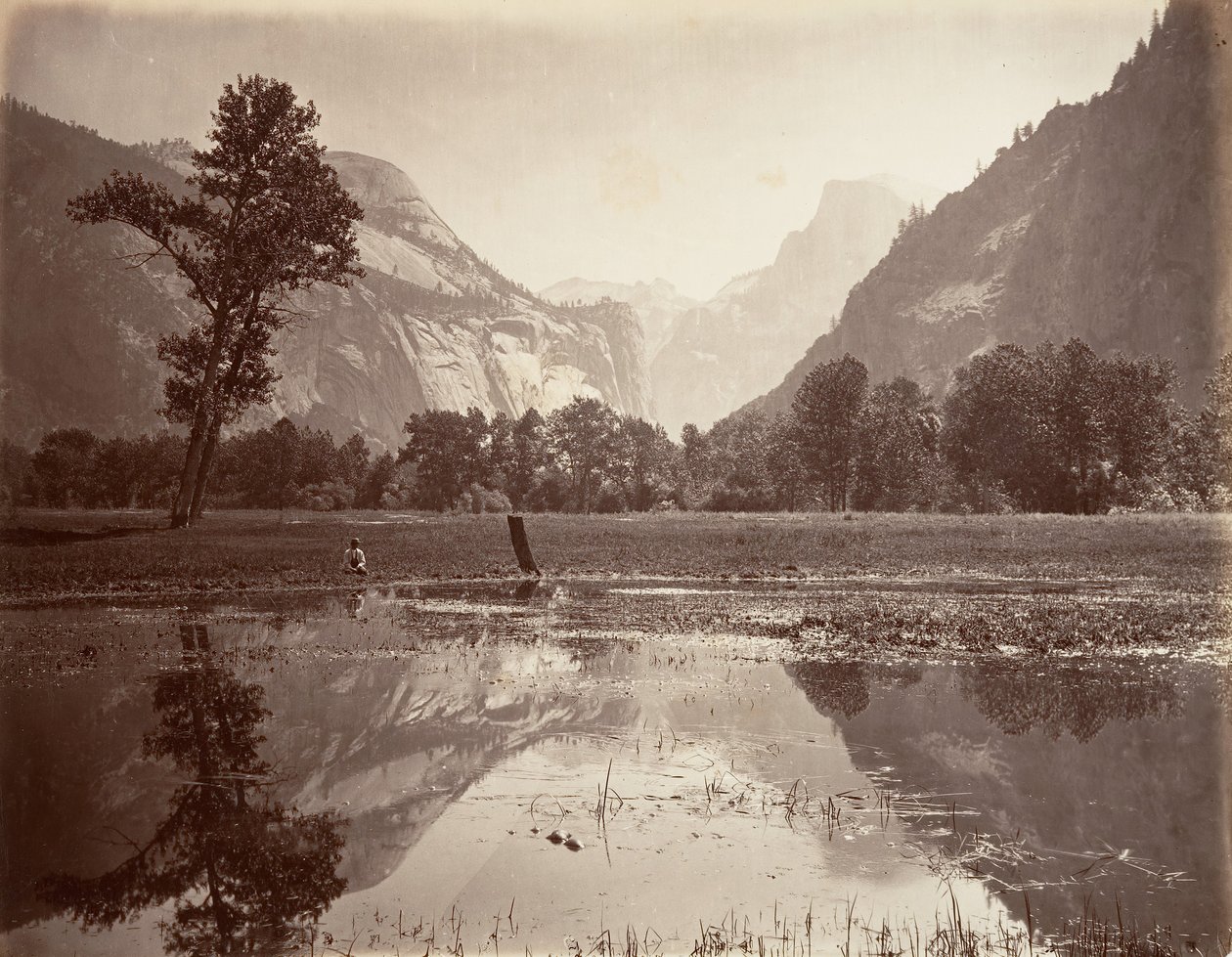The Domes, Yosemite, ca. 1872, vytištěno ca. 1876. od Carleton E. Watkins.