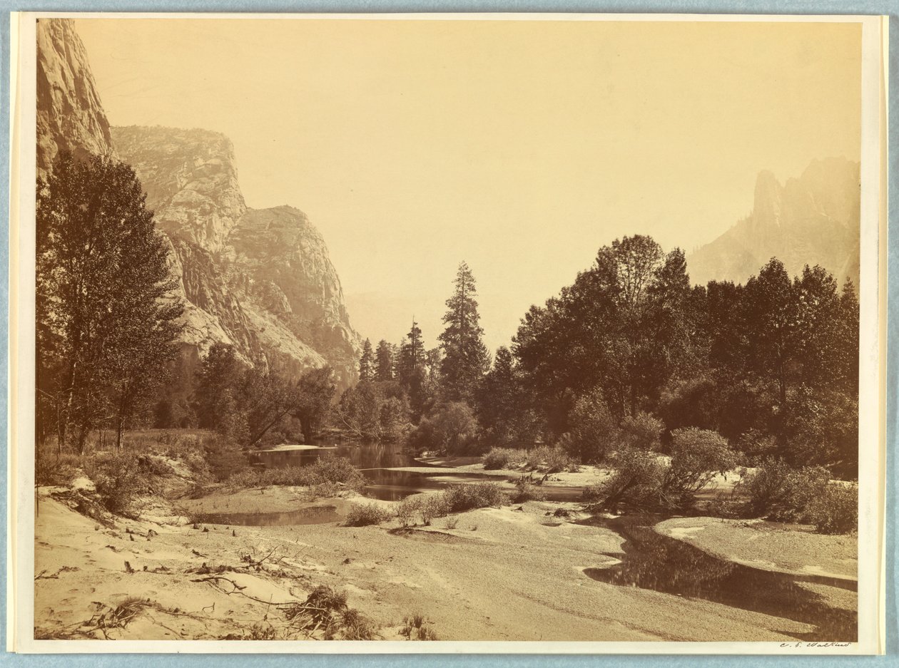 Vzhůru do údolí, Yosemite od Carleton E. Watkins