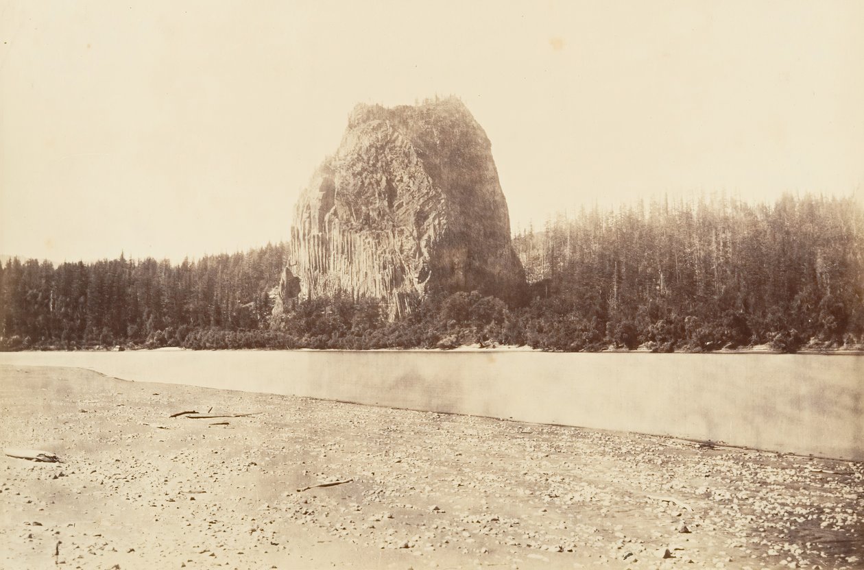 Castle Rock, Oregon, 1867, vytištěno ca. 1876. od Carleton Emmons Watkins