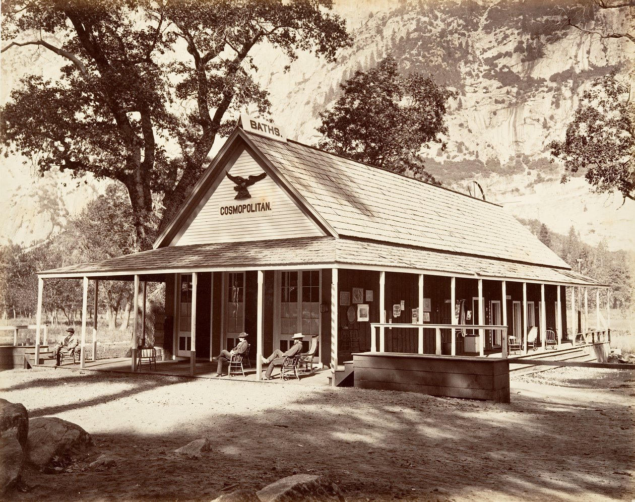 Cosmopolitan Saloon, ca. 1872, vytištěno ca. 1876. od Carleton Emmons Watkins