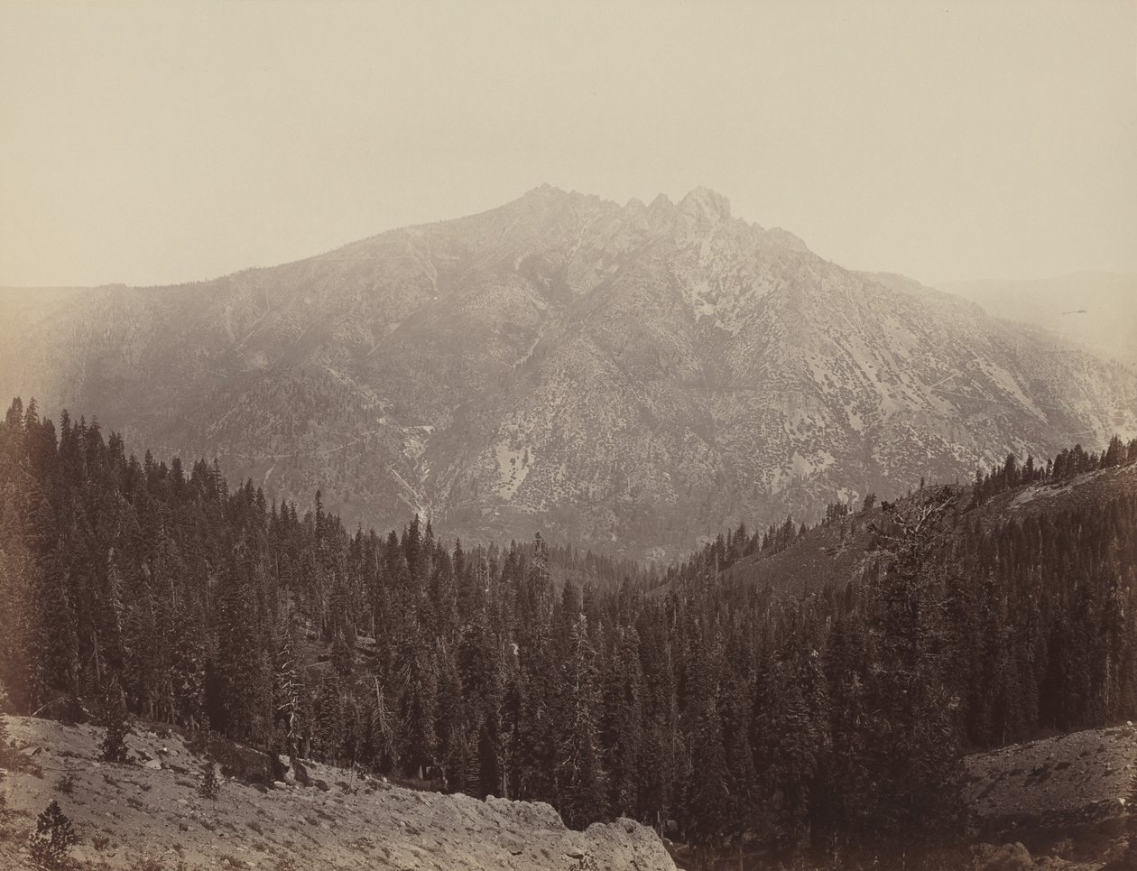 Downeville Butte, 60. léta 19. století (foto) od Carleton Emmons Watkins
