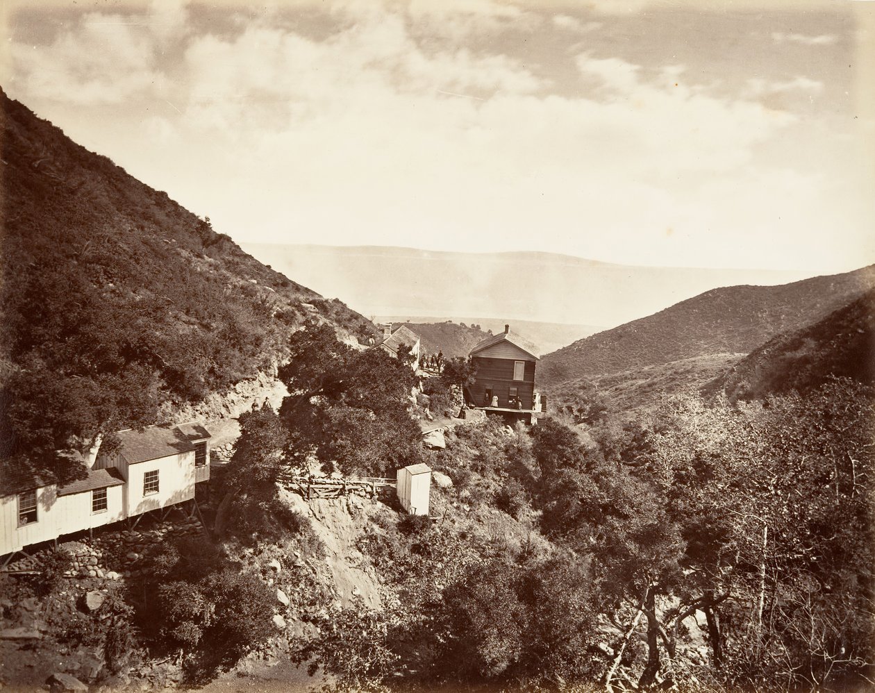 Hot Sulphur Springs, Santa Barbara, 1876, vytištěno ca. 1876. od Carleton Emmons Watkins