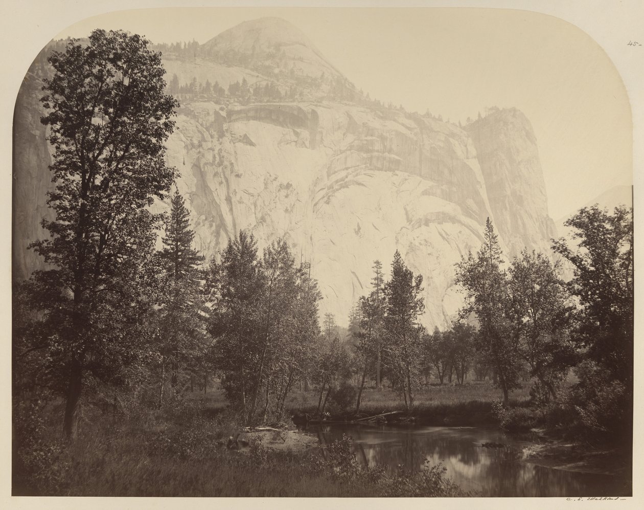 River View of Royal Arches, Yosemite od Carleton E. Watkins