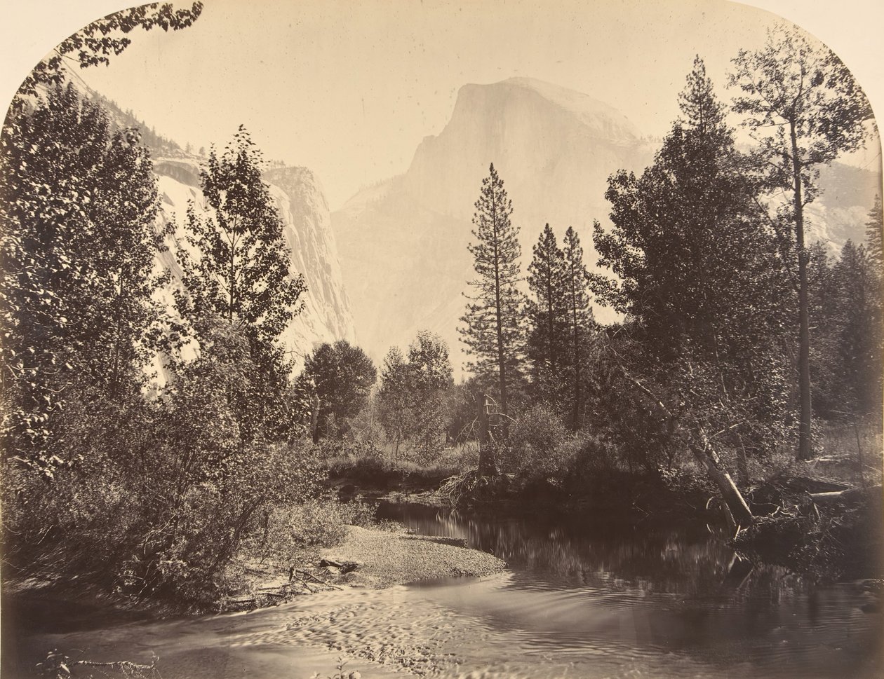 Tasayac, nebo Half Dome, 4967 stop, 1861. od Carleton Emmons Watkins