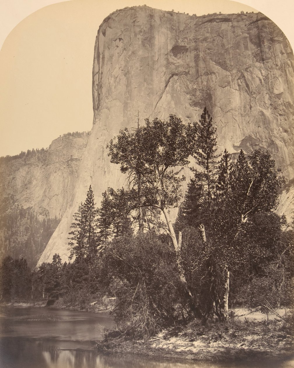 Tutucanula, El Capitan, 1861. od Carleton Emmons Watkins