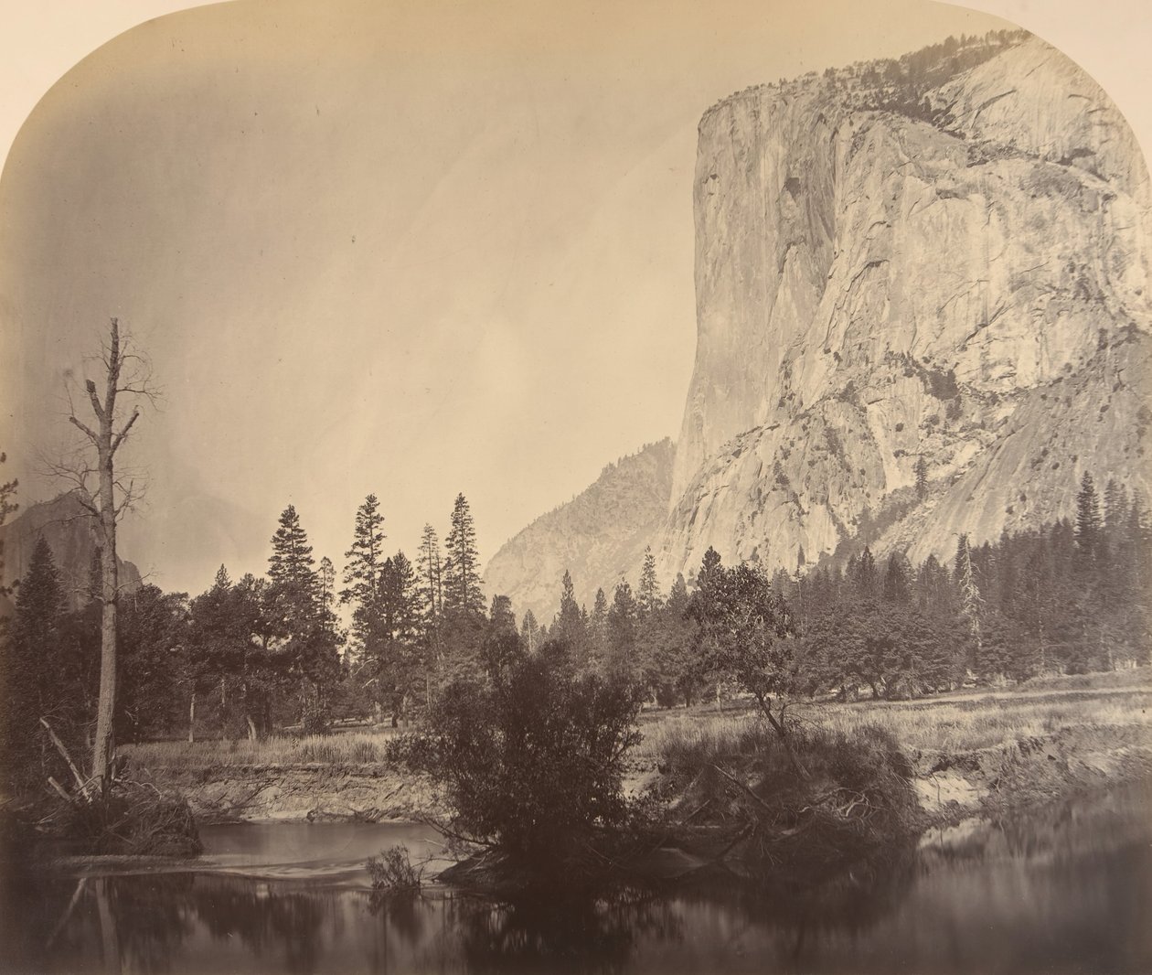 Tutucanula, El Capitan, 4000 stop, 1861. od Carleton Emmons Watkins